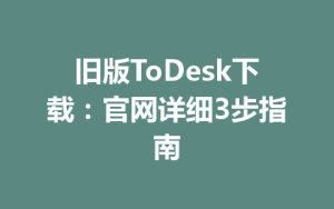 旧版ToDesk下载：官网详细3步指南-ToDesk官网_远程控制
