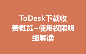 ToDesk下载收费概览+使用权限明细解读-ToDesk官网_远程控制