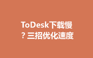ToDesk下载慢？三招优化速度-ToDesk官网_远程控制